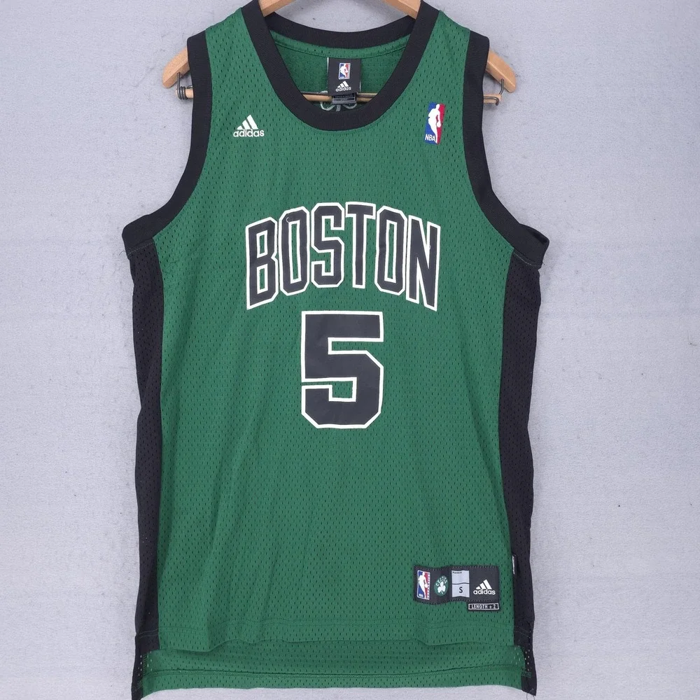 Boston Celtics Jersey Mens Small Green NBA Basketball Adidas Kevin Garnett 5